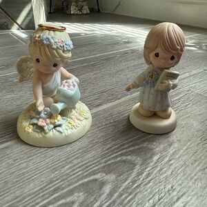 Precious Moment Angel and Child Figurines